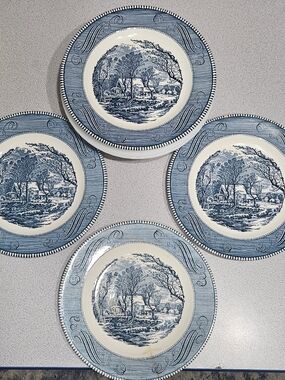 Currier & Ives Dinner Plates 4